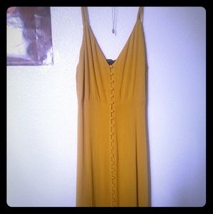 Yellow maxi-dress